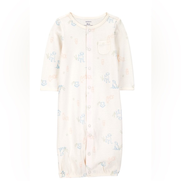 Carters 3 Piece Matching Set, onesie, hat and washcloth - Picture 3 of 6